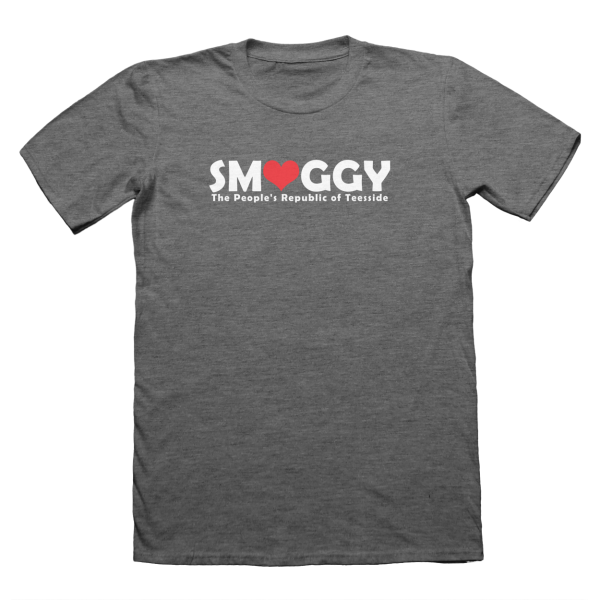 Smoggy Love Peoples Republic of Teesside T-Shirt - Grey